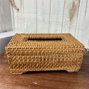 Woven Rattan Tissue Box Cover